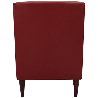 Emma Arm Chair - Leatherette Red