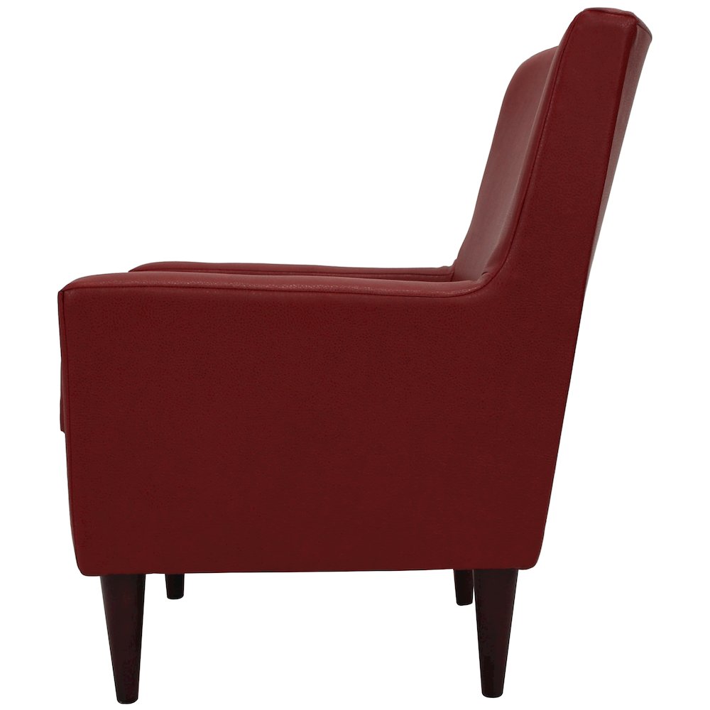 Emma Arm Chair - Leatherette Red