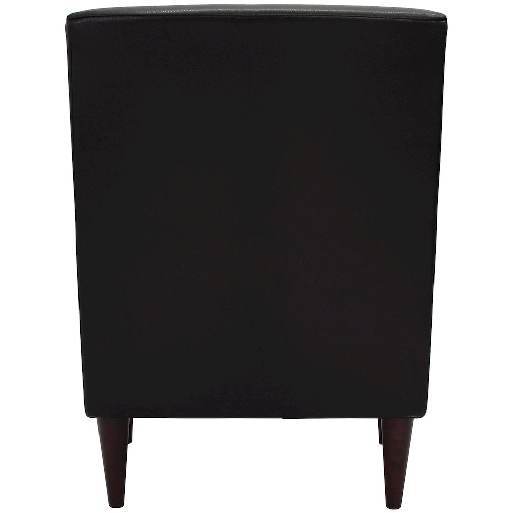 Emma Arm Chair - Leatherette Black