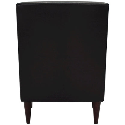 Emma Arm Chair - Leatherette Black