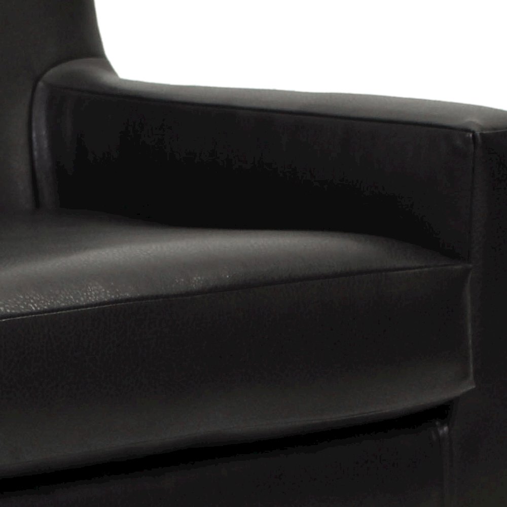 Emma Arm Chair - Leatherette Black