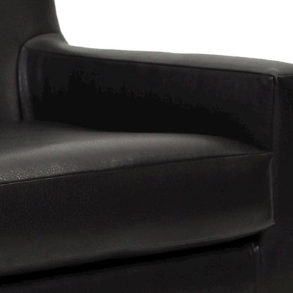 Emma Arm Chair - Leatherette Black