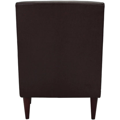 Emma Arm Chair - Leatherette Walnut