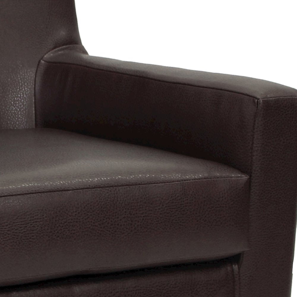 Emma Arm Chair - Leatherette Walnut
