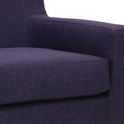 Emma Arm Chair - Eggplant
