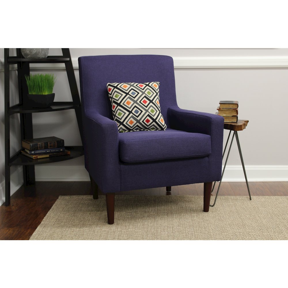 Emma Arm Chair - Eggplant