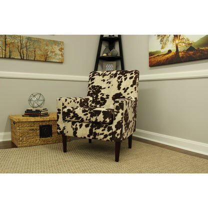 Emma Arm Chair - Cowhide Brown