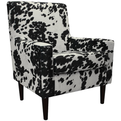 Emma Arm Chair - Cowhide Black