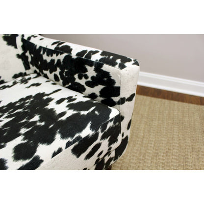 Emma Arm Chair - Cowhide Black