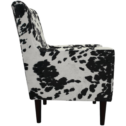 Emma Arm Chair - Cowhide Black