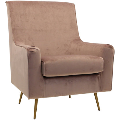 Lana Mid Century Arm Chair - Chantel Rose