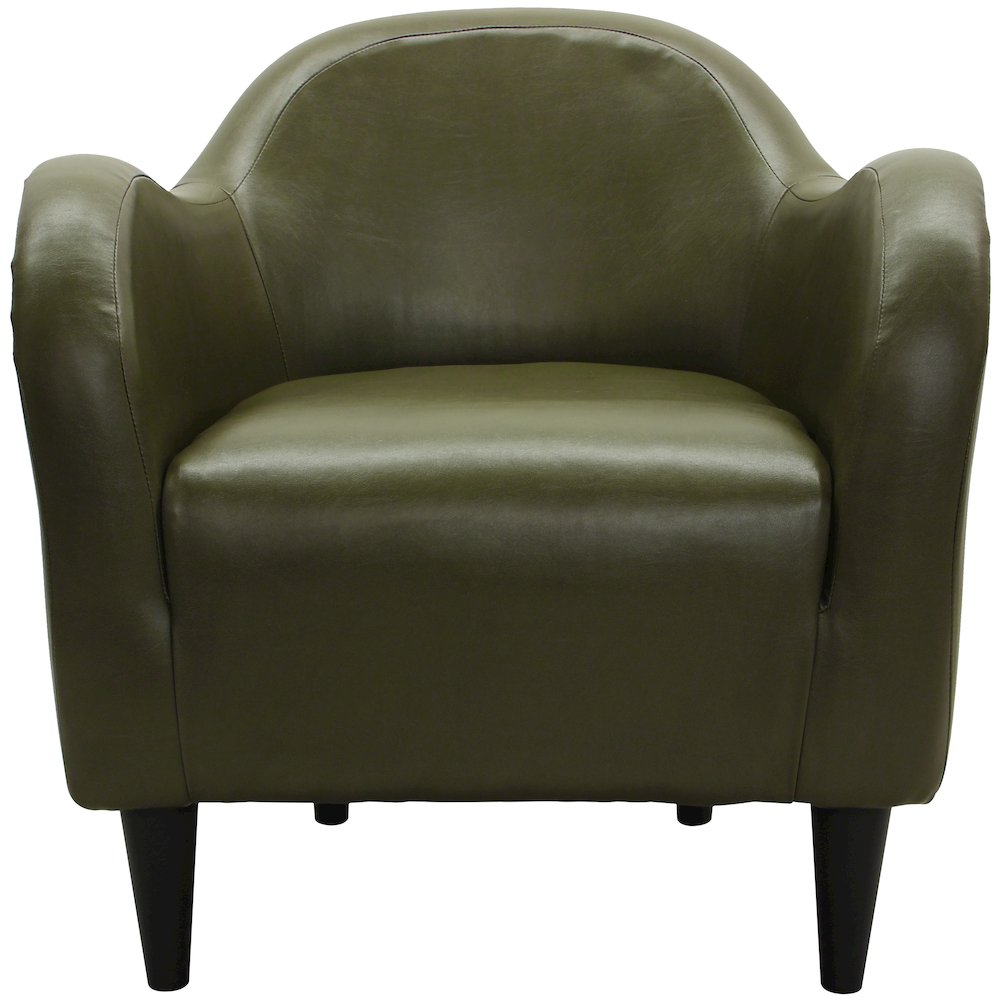 Charleston Taupe Leatherette Club Chair