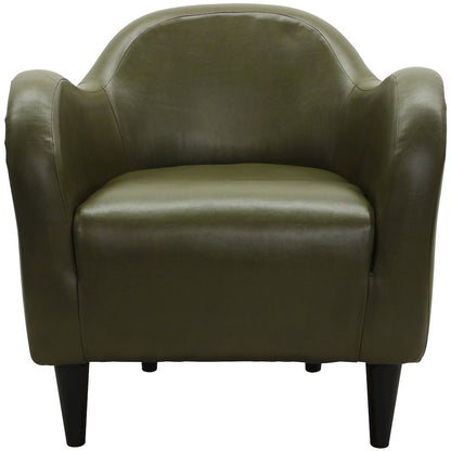 Charleston Taupe Leatherette Club Chair