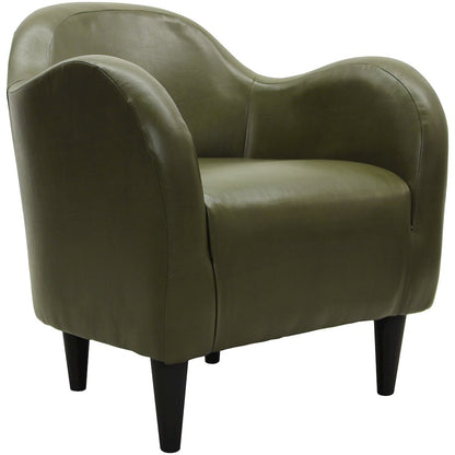 Charleston Taupe Leatherette Club Chair