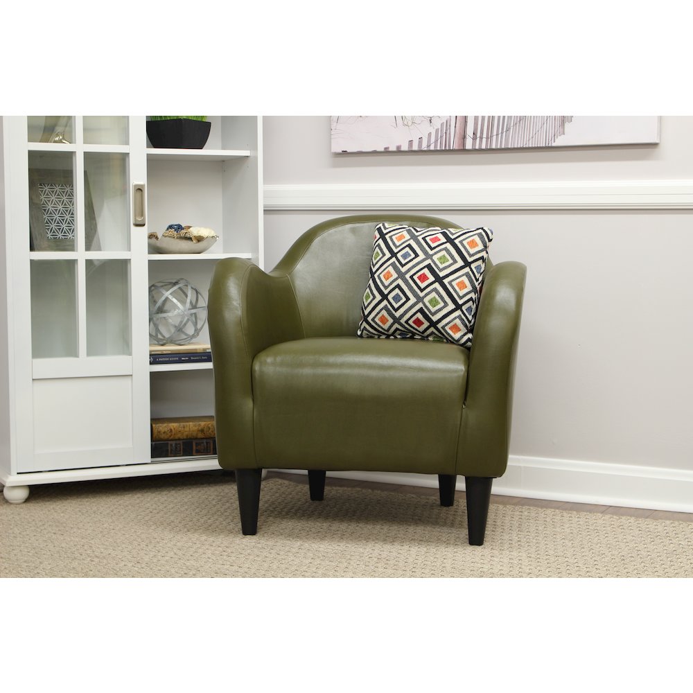 Charleston Taupe Leatherette Club Chair