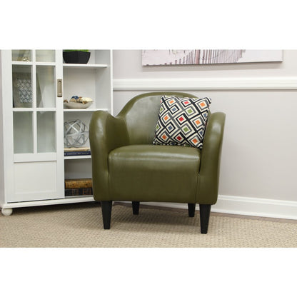 Charleston Taupe Leatherette Club Chair
