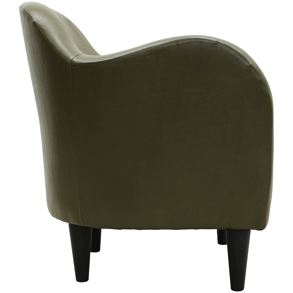 Charleston Taupe Leatherette Club Chair