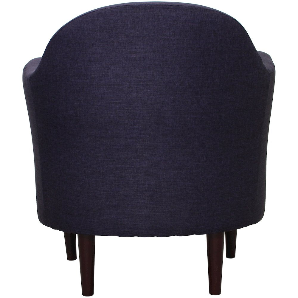 Julian Mid Century Arm Chair - Eggplant