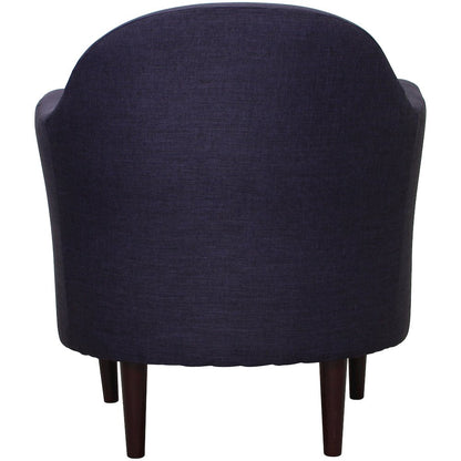 Julian Mid Century Arm Chair - Eggplant