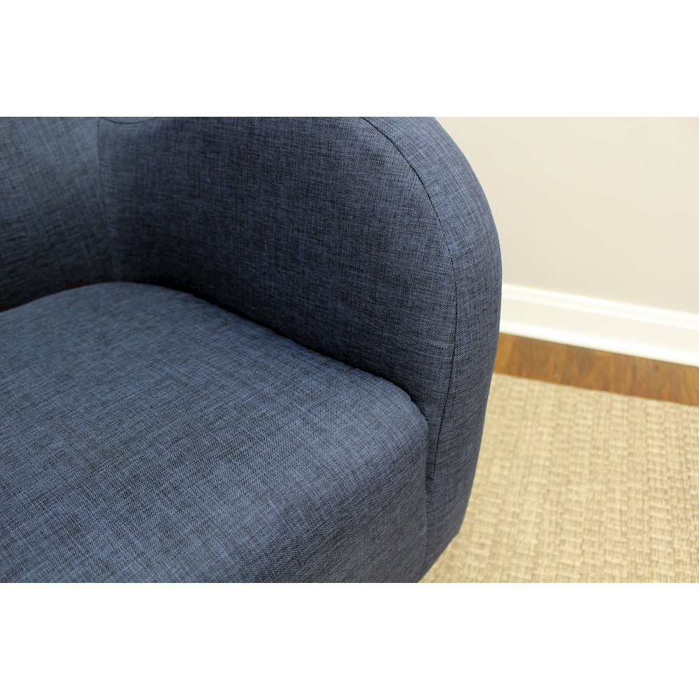 Julian Mid Century Arm Chair - Navy