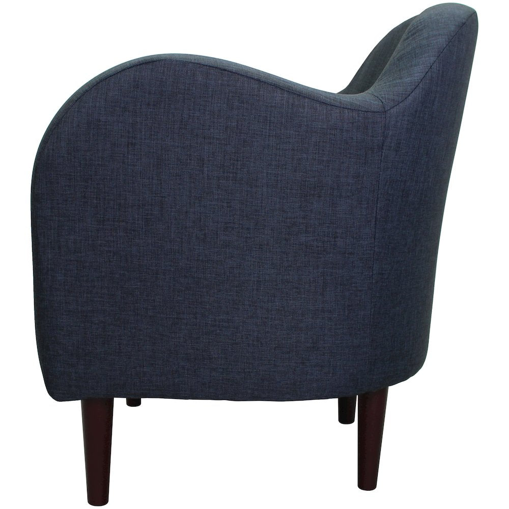 Julian Mid Century Arm Chair - Navy