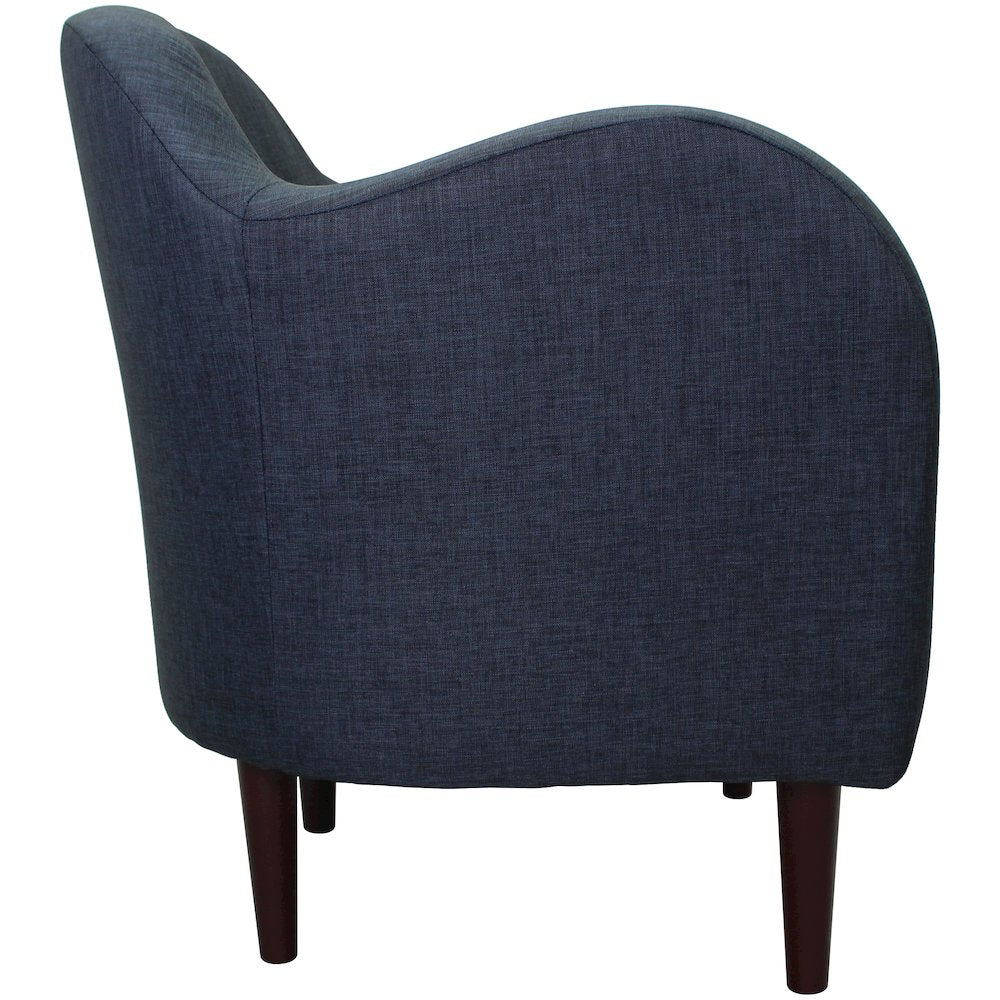 Julian Mid Century Arm Chair - Navy