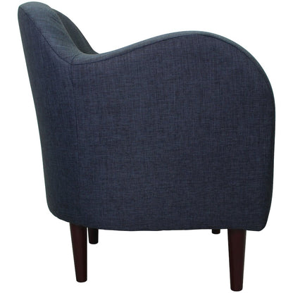 Julian Mid Century Arm Chair - Navy