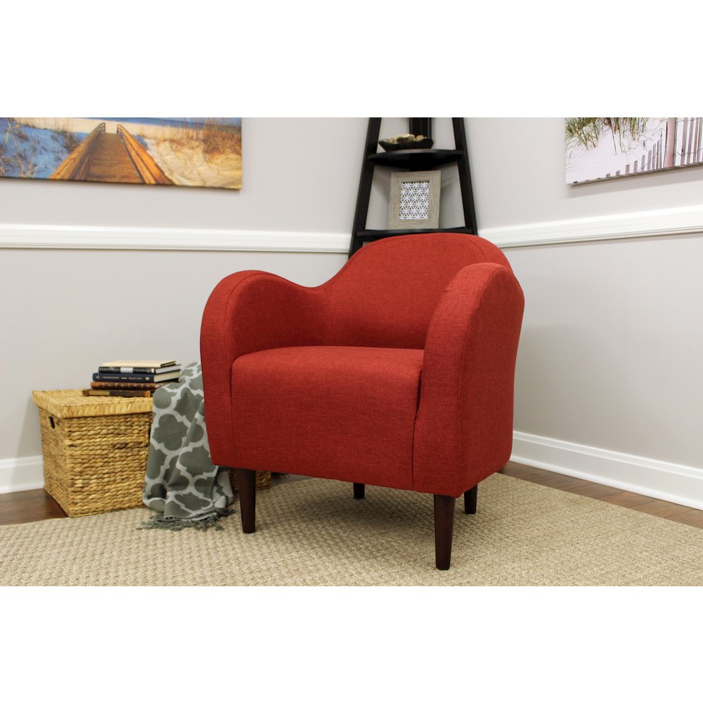 Julian Mid Century Arm Chair - Picante