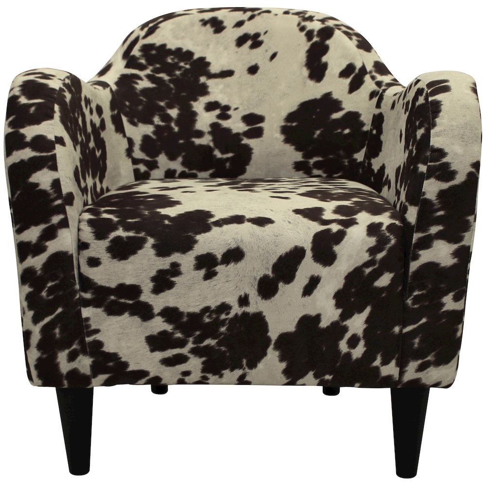 Julian Mid Century Arm Chair - Cowhide Brown