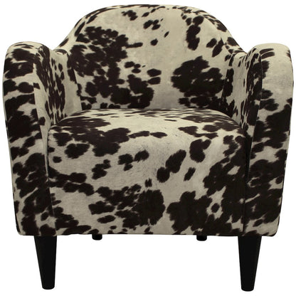 Julian Mid Century Arm Chair - Cowhide Brown
