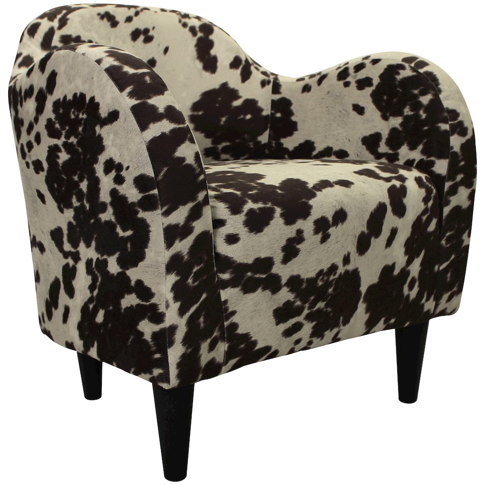 Julian Mid Century Arm Chair - Cowhide Brown
