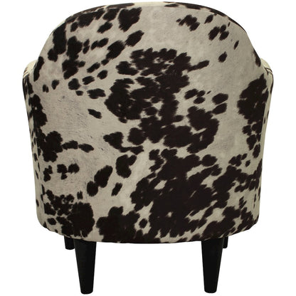 Julian Mid Century Arm Chair - Cowhide Brown