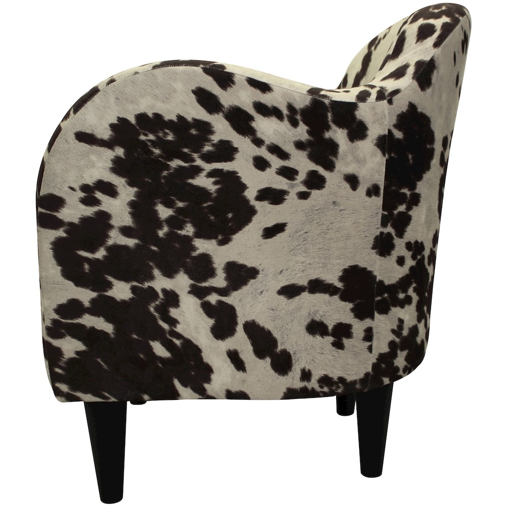 Julian Mid Century Arm Chair - Cowhide Brown