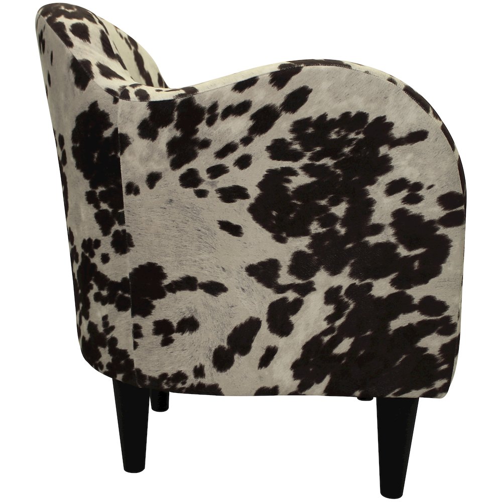 Julian Mid Century Arm Chair - Cowhide Brown