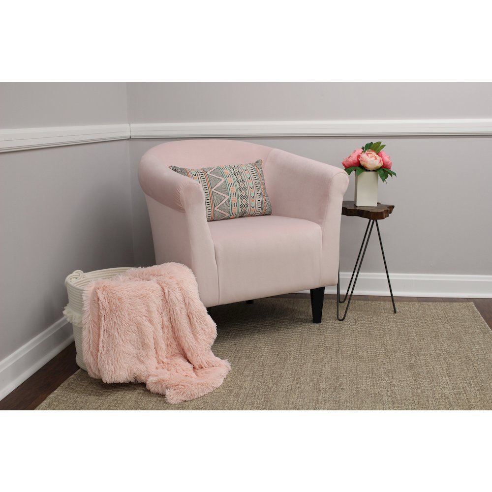 Savannah Club Chair - Microfiber Rose Pink