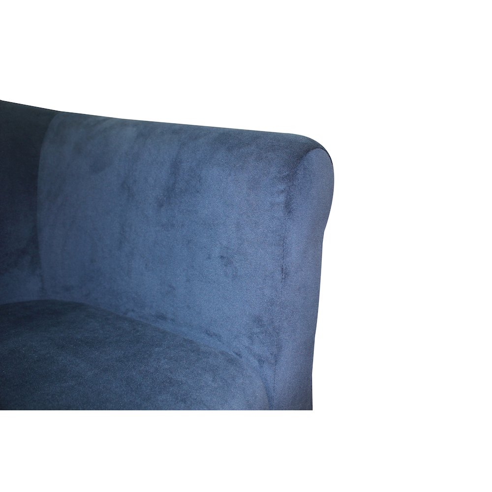 Savannah Club Chair - Microfiber Navy Blue