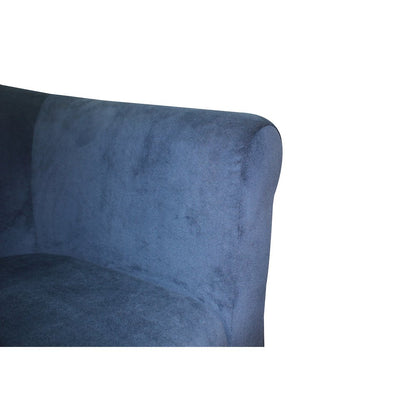 Savannah Club Chair - Microfiber Navy Blue