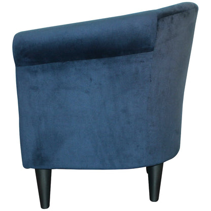 Savannah Club Chair - Microfiber Navy Blue