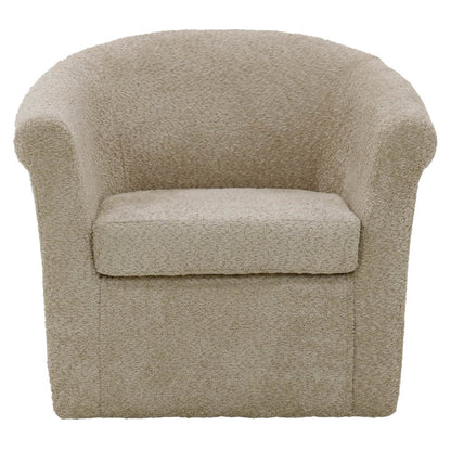 Marlee Swivel Chair  - Boucle Oslo Camel