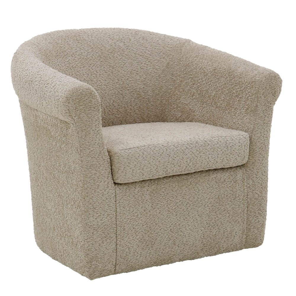 Marlee Swivel Chair  - Boucle Oslo Camel