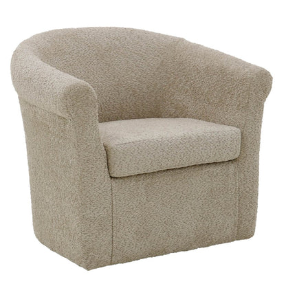 Marlee Swivel Chair  - Boucle Oslo Camel