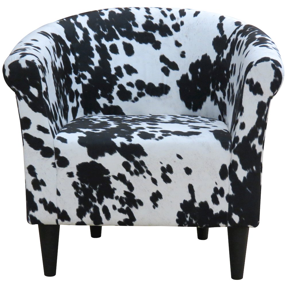 Savannah Club Chair - Cowhide Black
