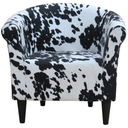 Savannah Club Chair - Cowhide Black