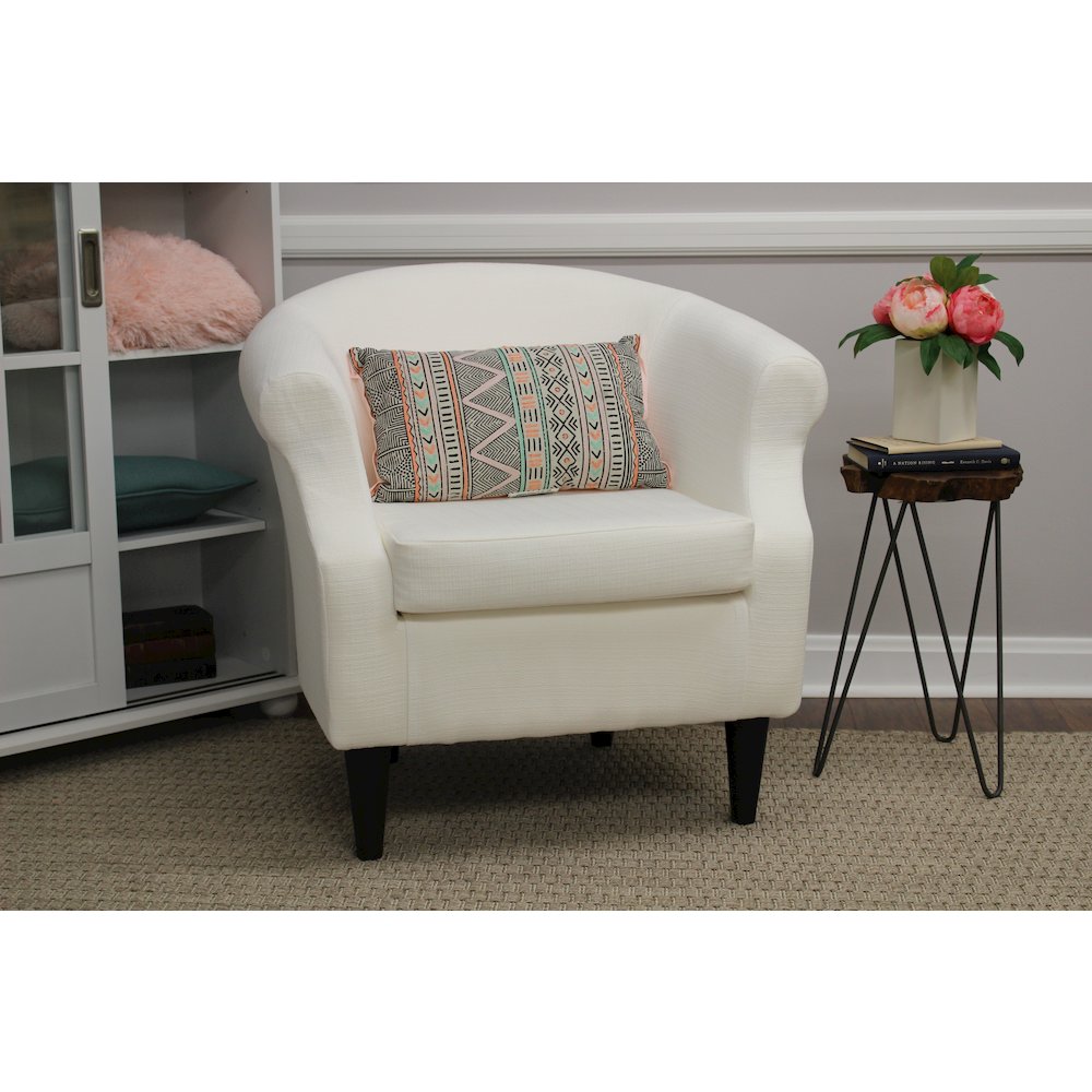 Nikole Club Chair - Depalma Ivory