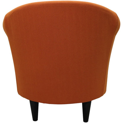 Nikole Club Chair - Stallion Orange