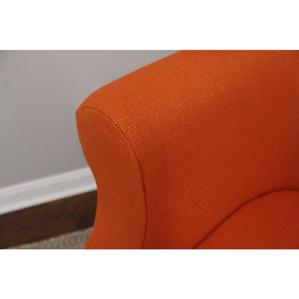 Nikole Club Chair - Stallion Orange