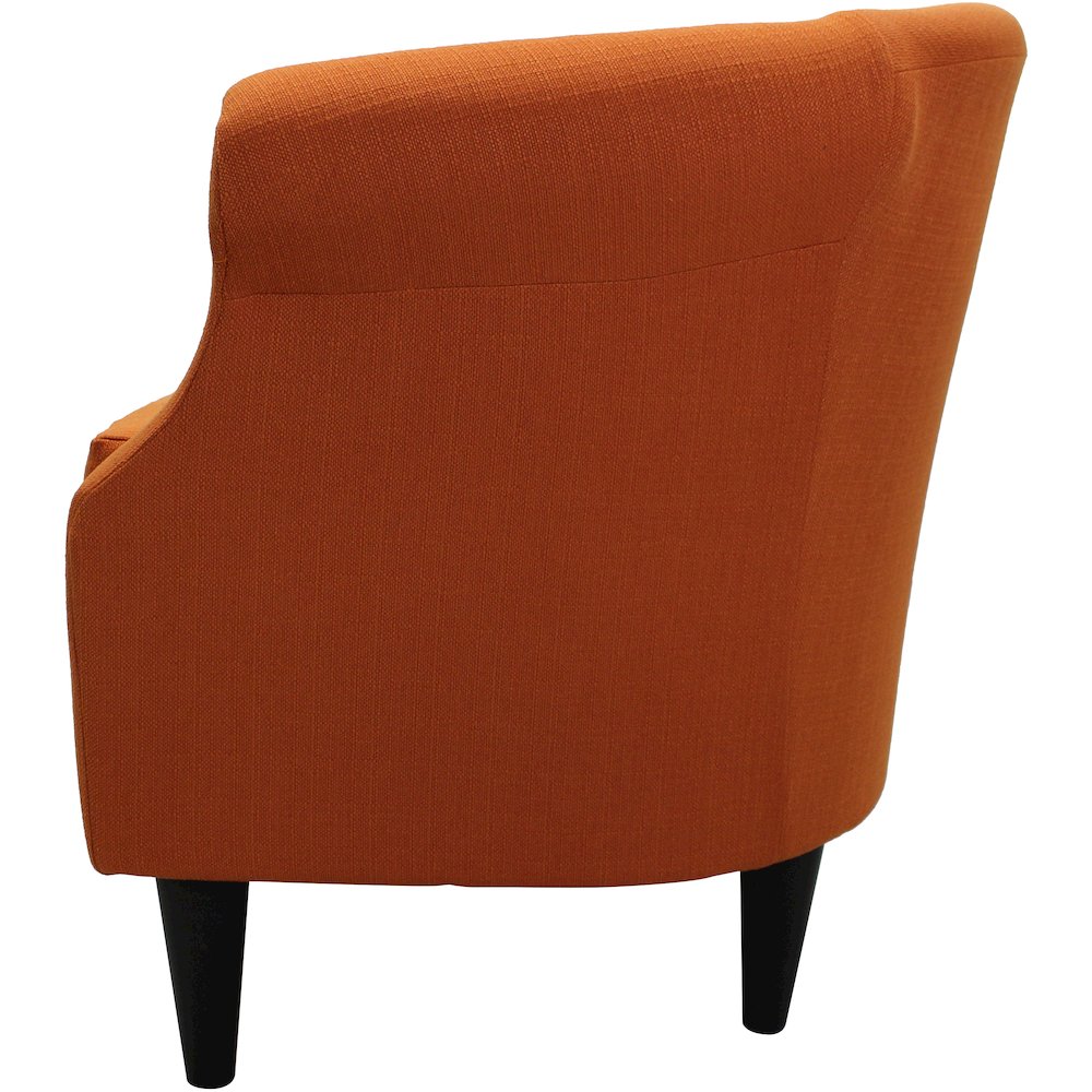 Nikole Club Chair - Stallion Orange