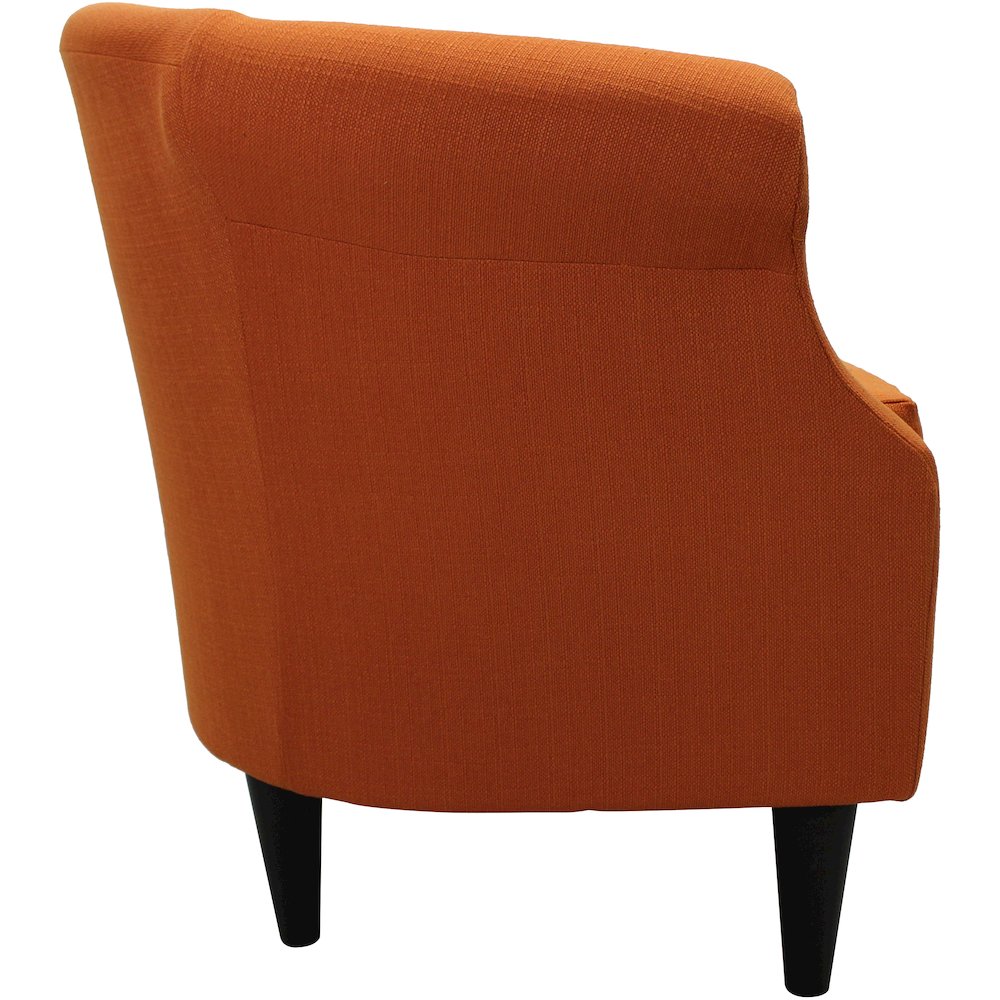 Nikole Club Chair - Stallion Orange