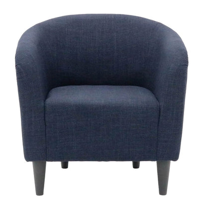 Tub Rolled Arm Accent Chair - Blake Ink