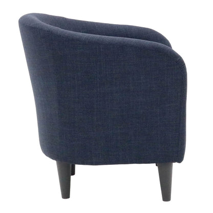 Tub Rolled Arm Accent Chair - Blake Ink